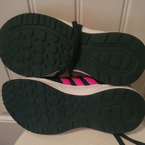 Adidas Neo Sneakers β Dark Blue with Pink Stripes - Picture 5 of 5